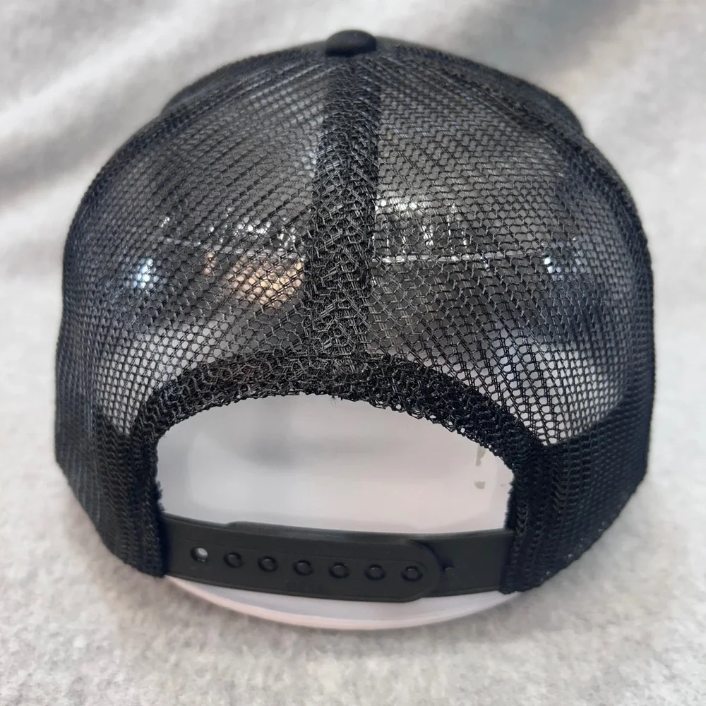 Cowboy Colostrum Mens Black Otto Trucker Hat Snapback Western Grass Fed OSFM
